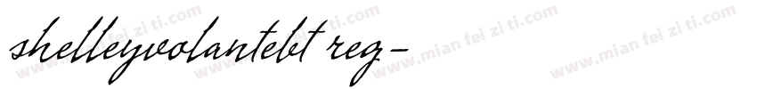 shelleyvolantebt reg字体转换